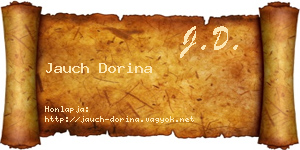 Jauch Dorina névjegykártya