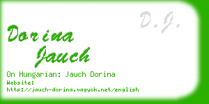 dorina jauch business card